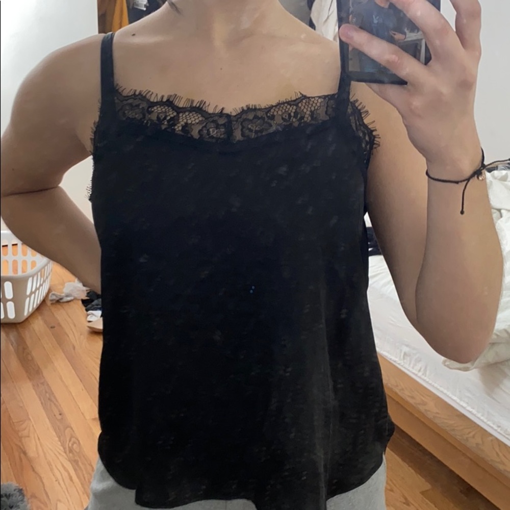 Flowy lace tank